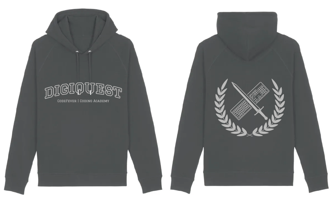 Hoodie - DigiQuest (antraciet)