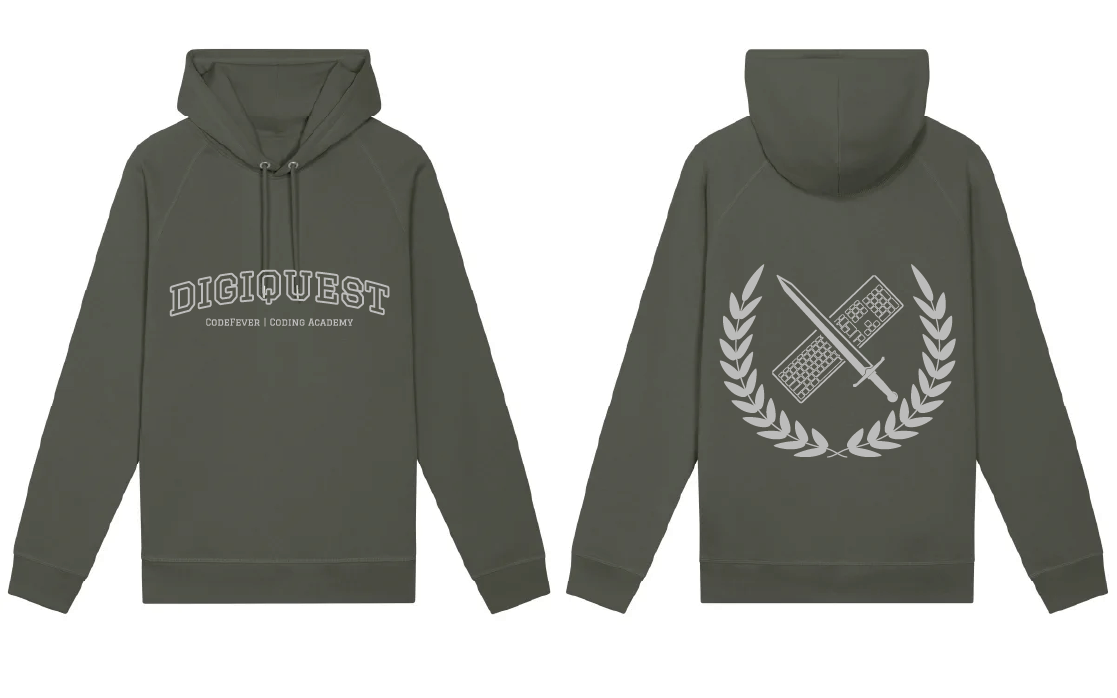 Hoodie - DigiQuest (kaki)